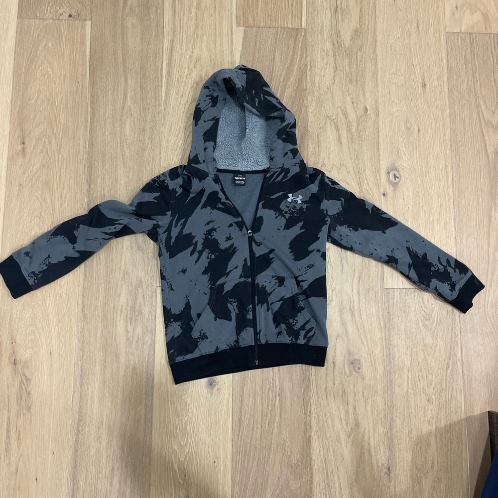 Under Armour Kids Black and Gray Hoodie